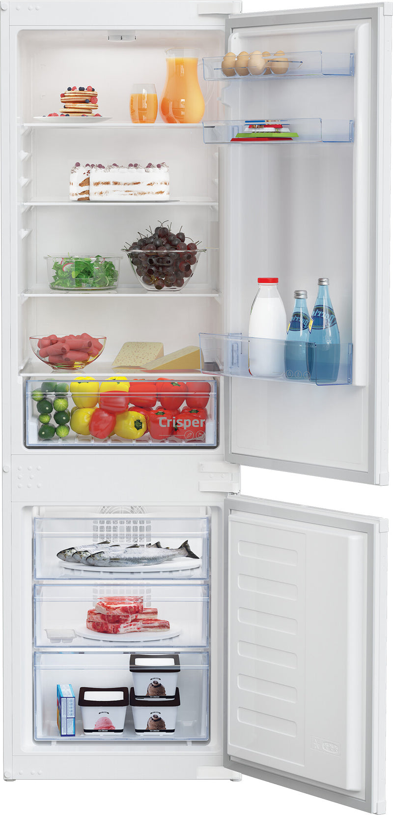 Beko BCHA275K41SN køle-/fryseskab Indbygget 262 L Hvid