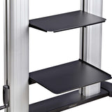 StarTech.com 1110C-MOBILE-TV-CART tv-beslag 2,54 m (100") Sort, Sølv