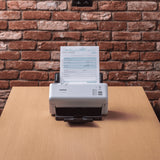 Brother ADS-4300N ADF-scanner 600 x 600 dpi A4 Sort, Hvid