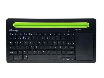 MediaRange MROS131 tastatur Kontor Bluetooth QWERTZ Sort, Grøn