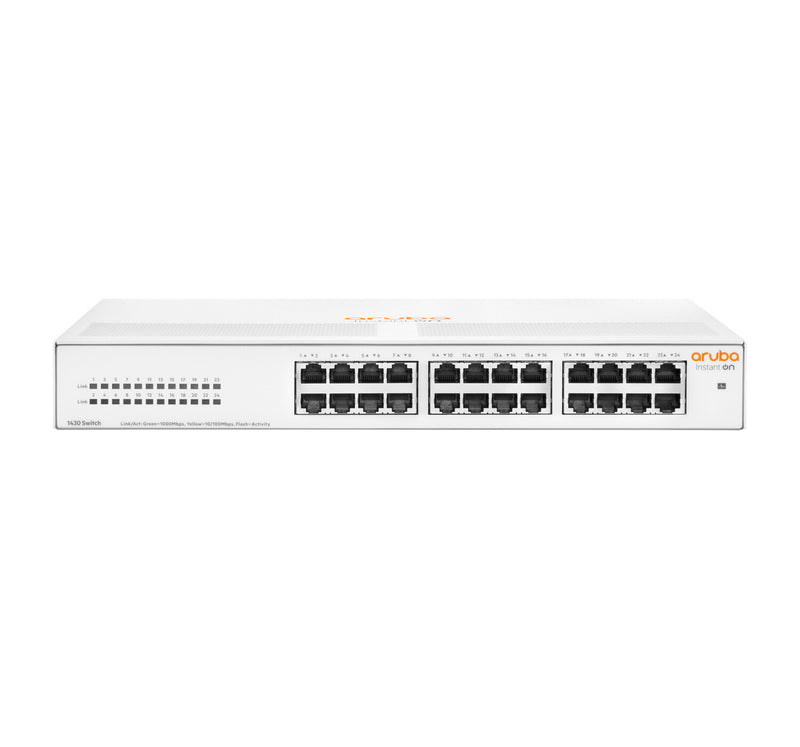 HPE Aruba Networking Aruba Instant On 1430 24G Ikke administreret L2 Gigabit Ethernet (10/100/1000) 1U Hvid