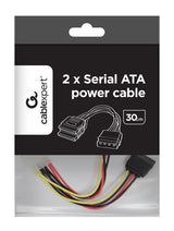 Gembird CC-SATA-PSY-0.3M SATA-kabel 0,3 m Flerfarvet