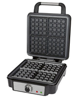 ProfiCook PC-WA 1241 4 vaffel/vafler 1200 W Sort, Rustfrit stål
