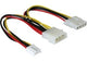 DeLOCK Y-cable power Flerfarvet 0,25 m