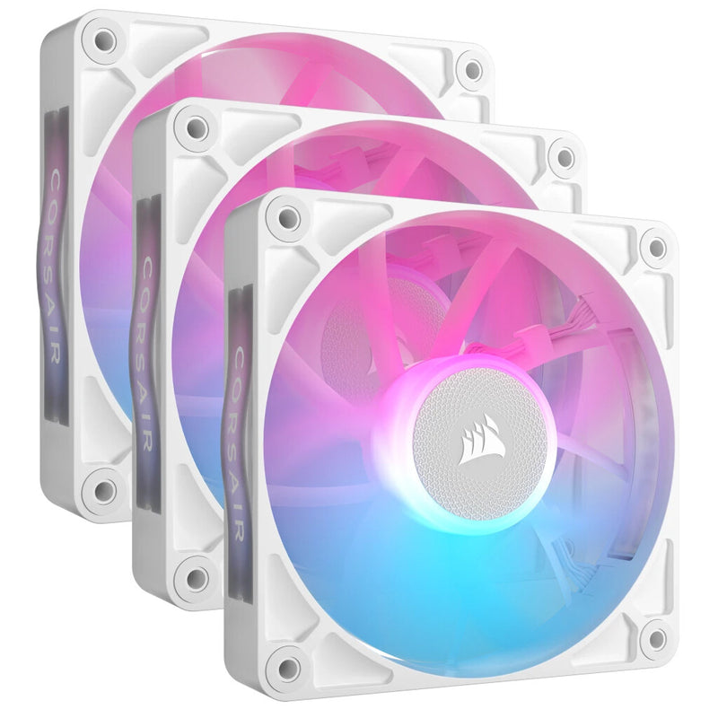 Corsair iCUE LINK RX120 RGB Computerkabinet Ventilator 12 cm Hvid 3 stk