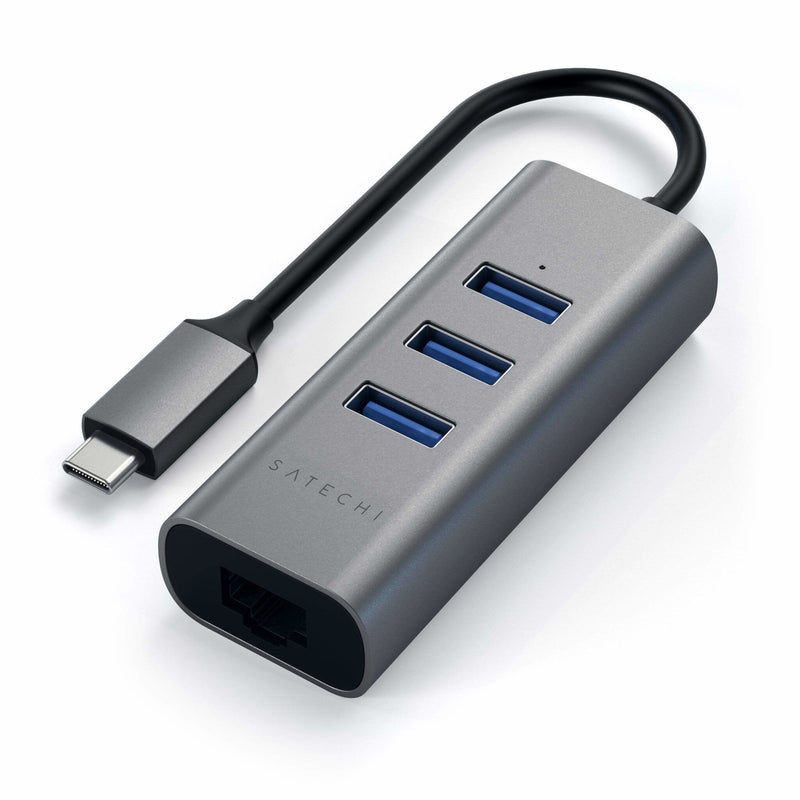 Satechi ST-TC2N1USB31AM dockingstation USB 3.2 Gen 1 (3.1 Gen 1) Type-C Grå