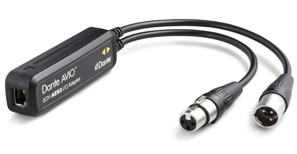 Audinate AES3 lydkabel 4 x XLR (3-pin) RJ-45 Sort
