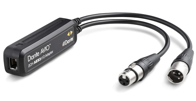 Audinate AES3 lydkabel 4 x XLR (3-pin) RJ-45 Sort