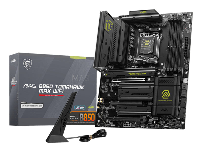 MSI MAG B850 TOMAHAWK MAX WIFI bundkort AMD B850 Sokkel AM5 ATX