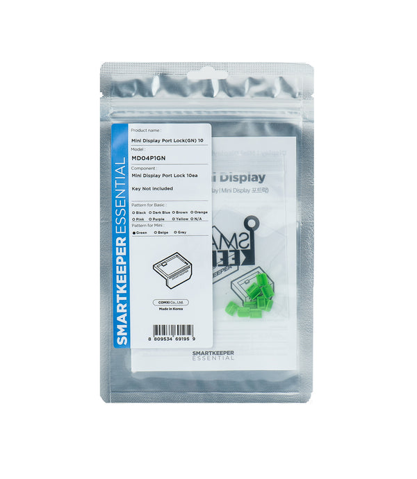 Smartkeeper MD04P1GN portblokering DisplayPort Grøn 10 stk