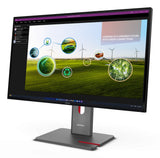 Lenovo ThinkVision P27Q-40 computerskærm 68,6 cm (27") 2560 x 1440 pixel Quad HD LED Sort