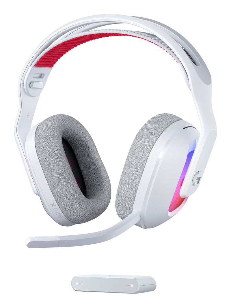 Logitech G Astro A20 X Headset Kabel & trådløs Spil USB Type-C Bluetooth Hvid
