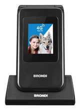 Brondi 10281080 mobiltelefon 7,11 cm (2.8") Sort, Metallic Feature telefon