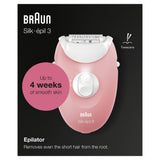 Braun Silk-épil 3 SES 3-176 20 pincetter Rose, Hvid