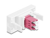 DeLOCK 90846 fiber adapter LC 1 stk Lilla, Hvid