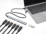 DeLOCK 64273 interface hub USB 3.2 Gen 1 (3.1 Gen 1) Type-C 5000 Mbit/s Grå
