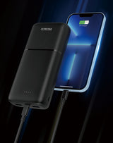 Deltaco Power bank 10 000 mAh, 2x USB-A 18 W, 1x USB-C PD 20 W