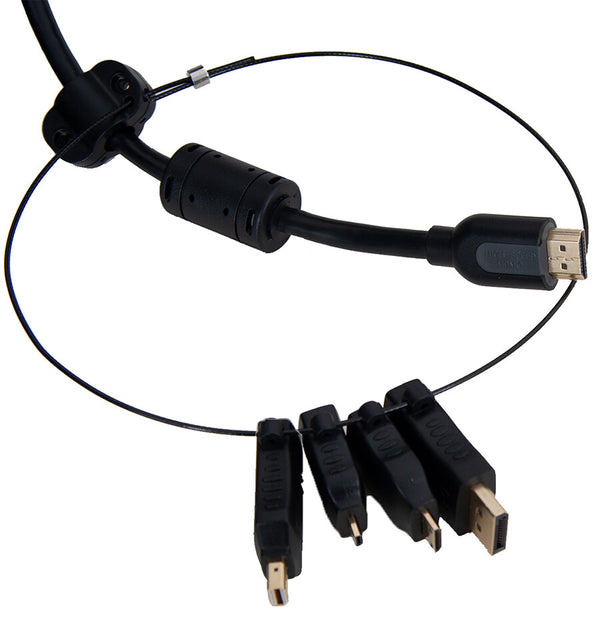 Prokord D-VAK-F HDMI Type A DisplayPort/HDMI, DisplayPort Mini/HDMI, HDMI Micro/HDMI, HDMI Mini/HDMI Sort