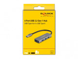 DeLOCK 63171 interface hub USB 3.2 Gen 1 (3.1 Gen 1) Type-A 5000 Mbit/s Grå