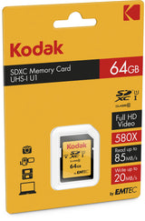 Emtec EKMSD64GXC10K hukommelseskort 64 GB SDXC UHS-I Klasse 10