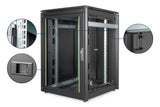 Digitus DN-19 22U-8/8-B-1 stativ Fritstående reol Sort