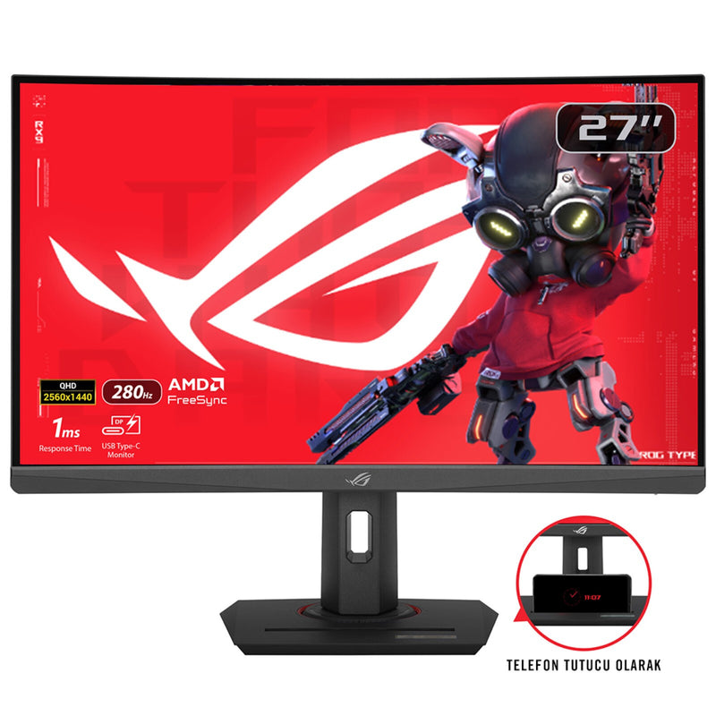 ASUS ROG Strix XG27WCMS computerskærm 68,6 cm (27") 2560 x 1440 pixel Quad HD LCD Sort