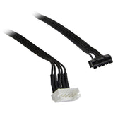 Inter-Tech RS-04 RGB Computerkabinet Ventilator 12 cm Sort