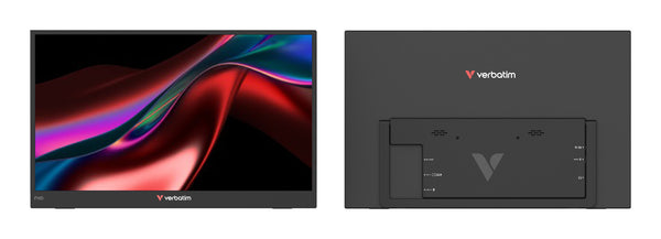 Verbatim Portable 15.6" FHD Dual Monitor Essentials Bærbar skærm Sort 39,6 cm (15.6") LCD 1920 x 1080 pixel