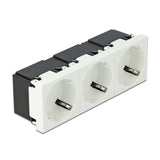 DeLOCK 81424 stikkontakt CEE 7/3 Hvid