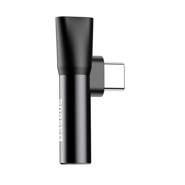 Baseus CATL41-01 kabel kønsskifter Type-C Type-C / 3.5 mm Sort