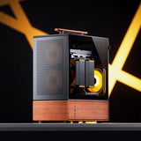 Jonsbo T7 Midi Tower Sort, Træ