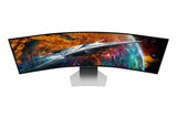 Samsung G95SC computerskærm 124,5 cm (49") 5120 x 1440 pixel Dual QHD OLED Sølv