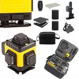 Extralink Rinkinys POZIOMICA LASEROWA KRZYOWA PASZCZYZNOWA LASER 4D ZE STATYWEM Rotationsniveau 16 m