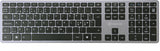 Voxicon 280 Slim Metal Wireless tastatur Mus inkluderet Universel RF trådløst QWERTY Nordisk Sort, Sølv