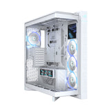 ASUS ROG CRONOX GR801 CURVE TG ARGB WHITE Midi Tower Hvid