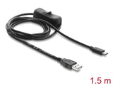 DeLOCK 81659 USB-kabel 1,5 m USB A USB C Sort