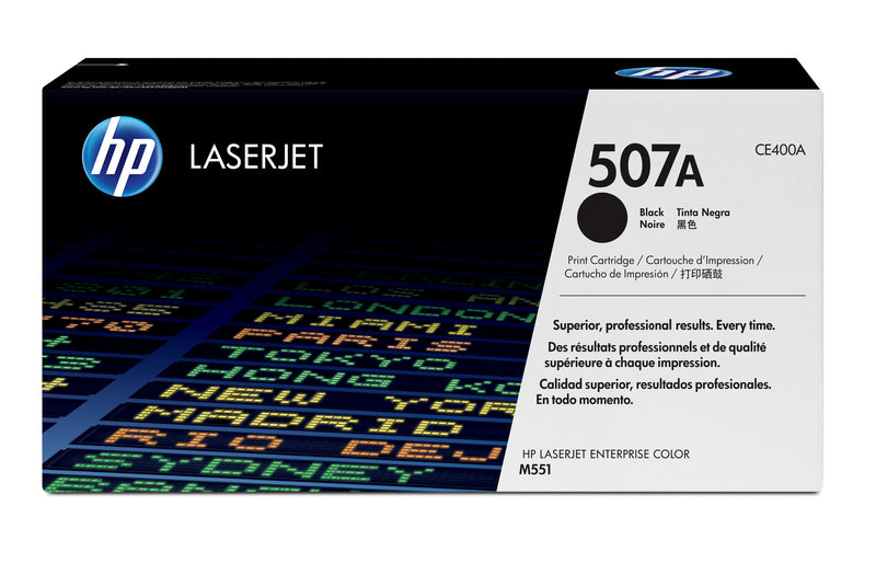HP Original 507A LaserJet-tonerpatron, sort