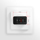 Axagon ACU-QS24 oplader til mobil enhed Smartphone Sort Vekselstrøm Hurtig opladning Indendørs