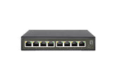 LevelOne GES-2108P netværksswitch Administreret L2 Gigabit Ethernet (10/100/1000) Strøm over Ethernet (PoE) Sort