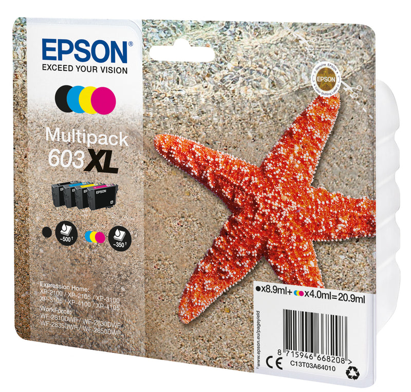 Epson C13T03A64020 blækpatron 1 stk Original Højt (XL) udbytte Sort, Blå, Magenta, Gul