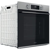 Whirlpool OMK58HR0X 71 L Sort, Rustfrit stål