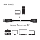 CLUB3D CAC-1022 videokabel adapter 2 m Displayport 1.4 Sort