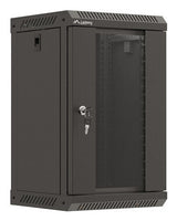 Lanberg WF11-3309-10B stativ 9U Vægmonteret stativ Sort