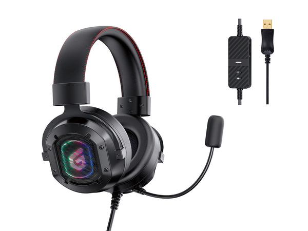 Conceptronic ATHAN02B hovedtelefoner/headset Ledningsført Spil USB Type-A Sort