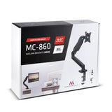 Maclean MC-860 skærmbeslag og -stativer 68,6 cm (27") Skrivebord Sort