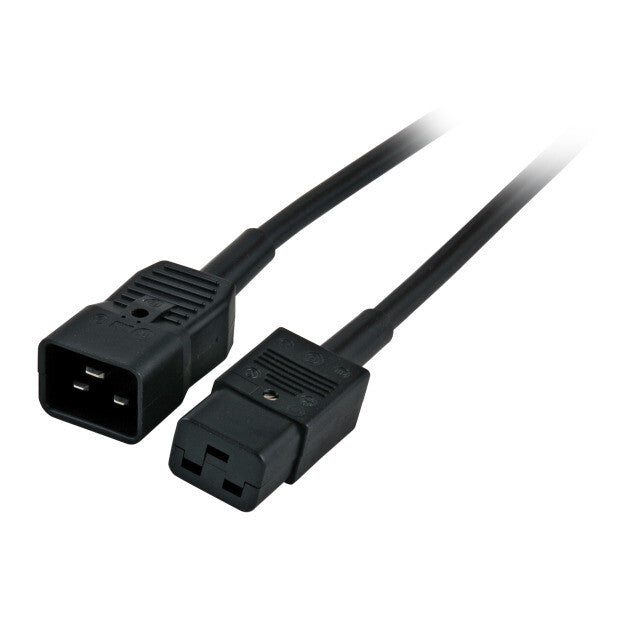 EFB Elektronik EK519.5 el-ledning Sort 5 m C20 forbinder C19 forbinder