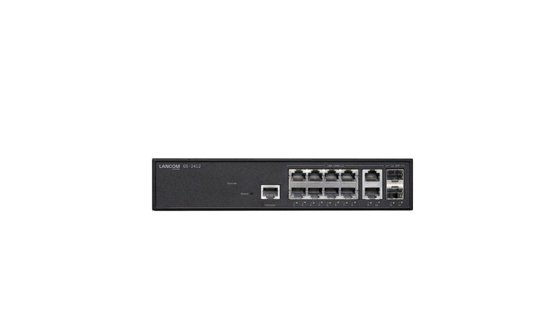 GS-2412 Administreret L2+ Gigabit Ethernet (10/100/1000) Sort