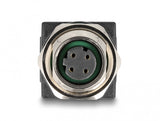 DeLOCK 60060 kabel kønsskifter M12 RJ-45 Sort