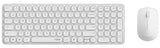 Rapoo 9310M tastatur Mus inkluderet Kontor RF trådløs + Bluetooth Hvid