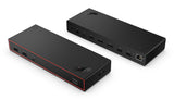 Lenovo ThinkPad USB4 Smart Dock 5500 with 135W Adapter Ledningsført Sort